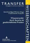 Wissenstransfer durch Sprache als gesellschaftliches Problem cover