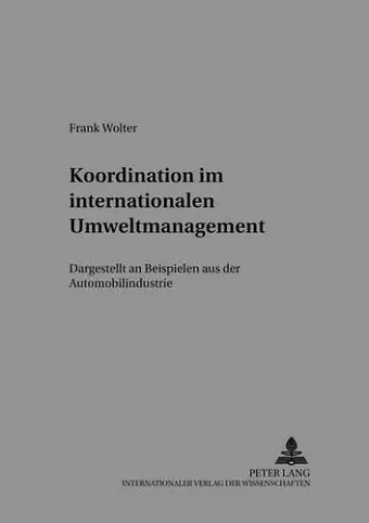 Koordination Im Internationalen Umweltmanagement cover