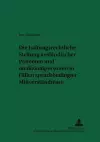 Die Haftungsrechtliche Stellung Auslaendischer Patienten Und Medizinalpersonen in Faellen Sprachbedingter Mißverstaendnisse cover