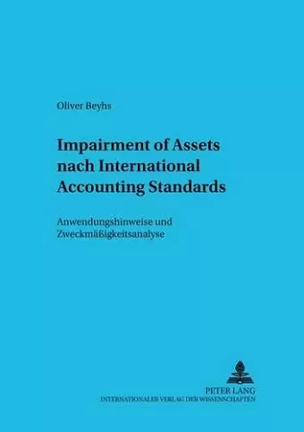 Impairment of Assets Nach International Accounting Standards cover