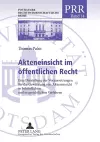 Akteneinsicht im oeffentlichen Recht cover