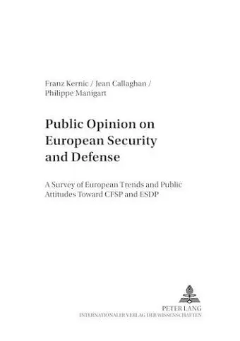 Public Opinion on European Security and Defense cover