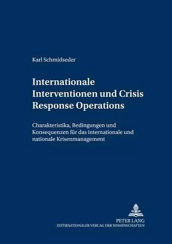 Internationale Interventionen Und Crisis Response Operations cover