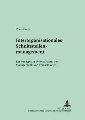 Interorganisationales Schnittstellenmanagement cover