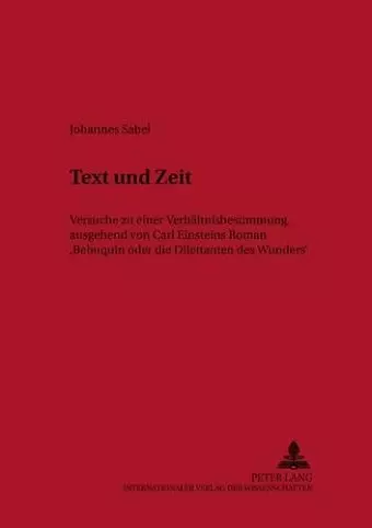 Text Und Zeit cover