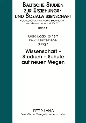 Wissenschaft - Studium - Schule auf neuen Wegen cover