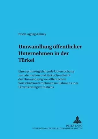 Umwandlung Oeffentlicher Unternehmen in Der Tuerkei cover