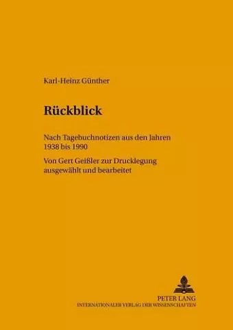 Rueckblick cover