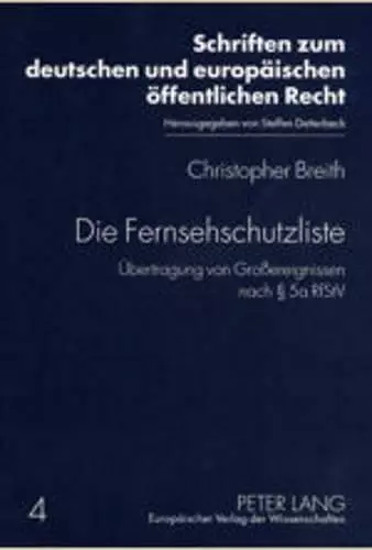 Die Fernsehschutzliste cover