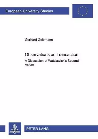 Observations on Transaction cover