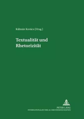 Textualitaet Und Rhetorizitaet cover