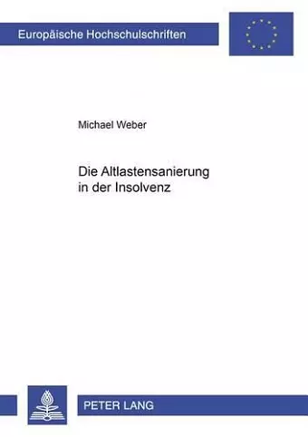 Die Altlastensanierung in Der Insolvenz cover