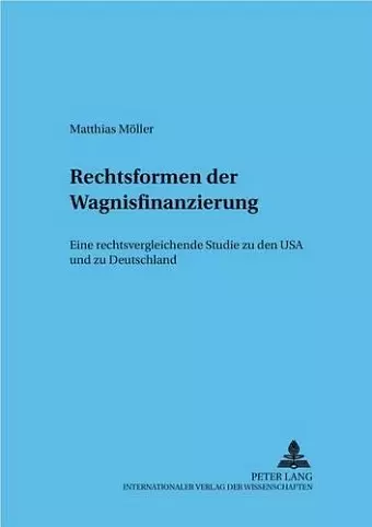 Rechtsformen Der Wagnisfinanzierung cover