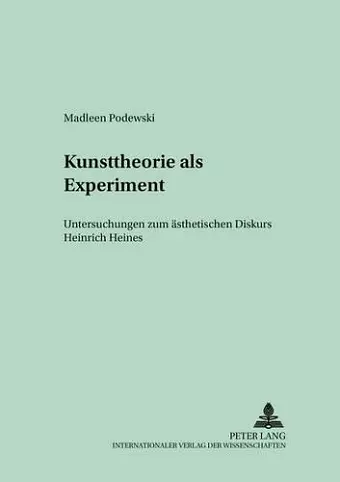 Kunsttheorie ALS Experiment cover