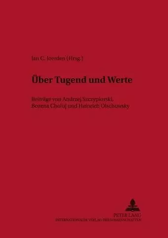 Ueber Tugend Und Werte cover