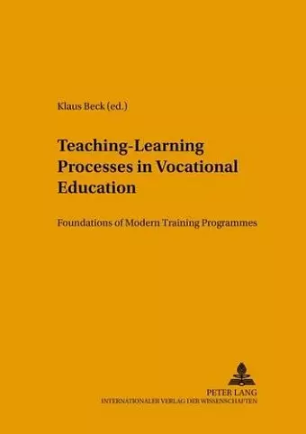 Teaching-learning Processes in Vocational Education cover