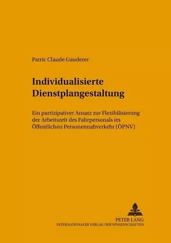 Individualisierte Dienstplangestaltung cover