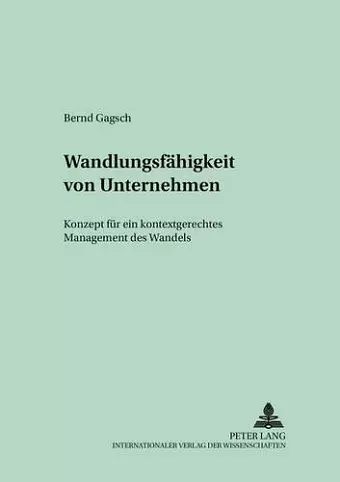 Wandlungsfaehigkeit Von Unternehmen cover