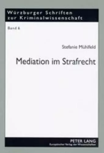 Mediation Im Strafrecht cover