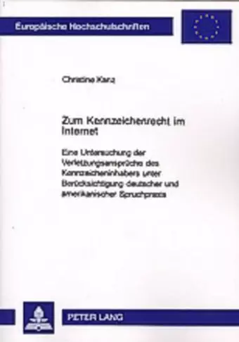 Zum Kennzeichenrecht Im Internet cover