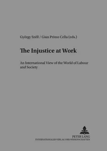 The Injustice at Work cover