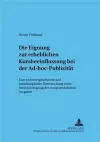 Die Eignung Zur Erheblichen Kursbeeinflussung Bei Der Ad-Hoc-Publizitaet cover