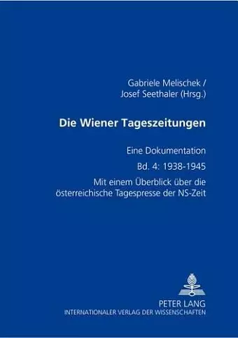 Die Wiener Tageszeitungen cover