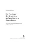 Zur Typologie des Herrschers im franzoesischen Humanismus cover