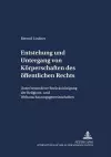 Entstehung Und Untergang Von Koerperschaften Des Oeffentlichen Rechts cover