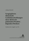 Geographisch-Historische Landesbeschreibung Deren Dreyen Im Pohlnischen Preußen Liegenden Werdern cover