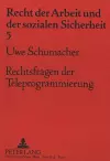 Rechtsfragen Der Teleprogrammierung cover