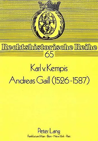 Andreas Gaill (1526-1587) cover