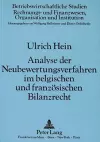 Analyse Der Neubewertungsverfahren Im Belgischen Und Franzoesischen Bilanzrecht cover