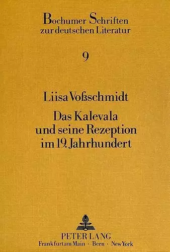 Das Kalevala Und Seine Rezeption Im 19. Jahrhundert cover