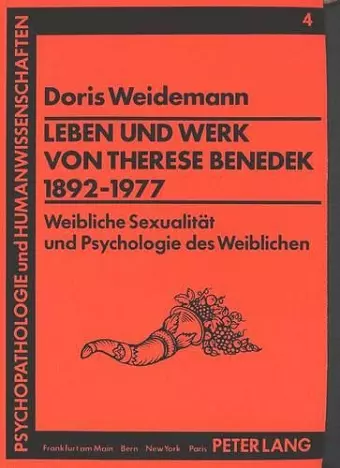 Leben Und Werk Von Therese Benedek (1892-1977) cover