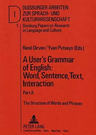 User's Grammar of English cover