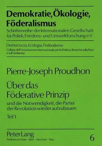 Ueber Das Foederative Prinzip cover