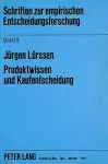 Produktwissen Und Kaufentscheidung cover