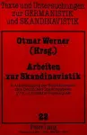 Arbeiten Zur Skandinavistik cover