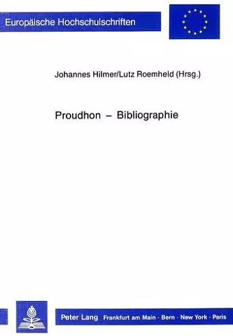 Proudhon - Bibliographie cover