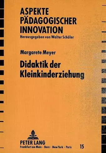 Didaktik Der Kleinkinderziehung cover