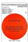 Optimale Finanzpolitik Im Modell Ueberlappender Generationen cover