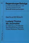 Ludwig Thoma ALS Journalist cover