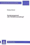 Sozialmanagement Oder Wohlfahrtsverwaltung? cover