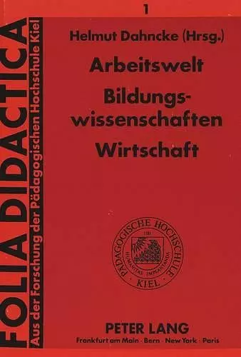 Arbeitswelt - Bildungswissenschaften - Wirtschaft cover