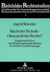 Macht Der Technik - Ohnmacht Des Rechts? cover