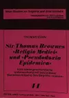 Sir Thomas Brownes «Religio Medici» Und «Pseudodoxia Epidemica» cover