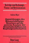 Auswirkungen Des Bilanzrichtlinien-Gesetzes Auf Die Externe Analyse Der Einzelabschluesse Von Kapitalgesellschaften cover