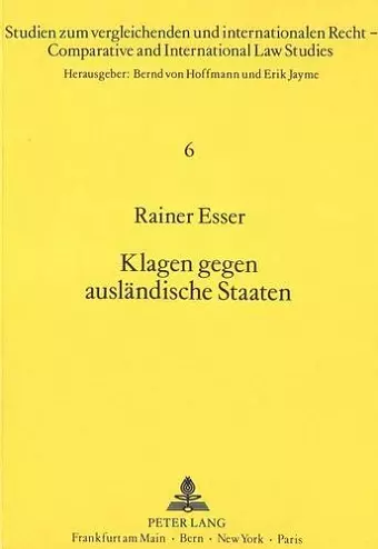 Klagen Gegen Auslaendische Staaten cover