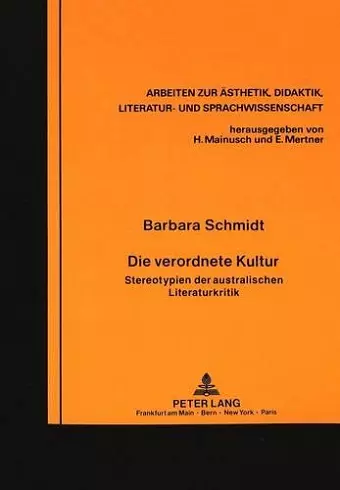 Die Verordnete Kultur cover